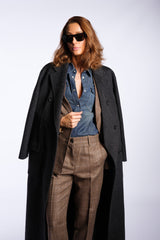 Cappotto doppiopetto antracite