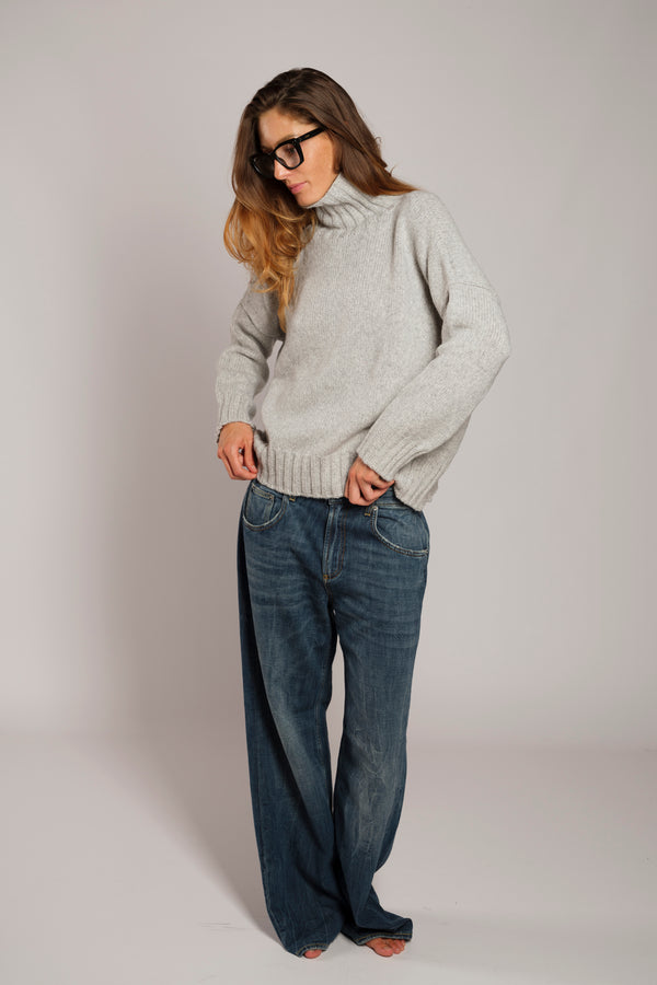 Maglia collo alto cashmere