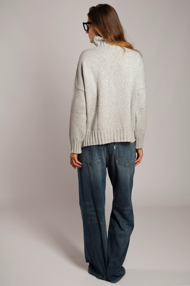 Maglia collo alto cashmere