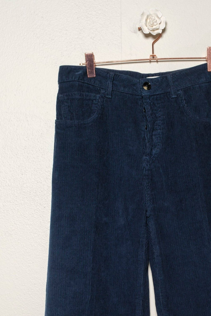 Velvet multistripes pants