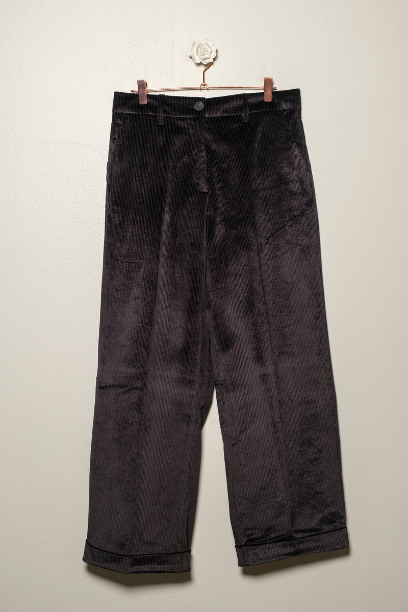 Ribbed velvet pants