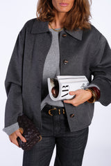 Cappotto corto antracite