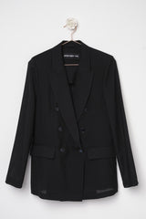 Blazers double-breasted wool gauze