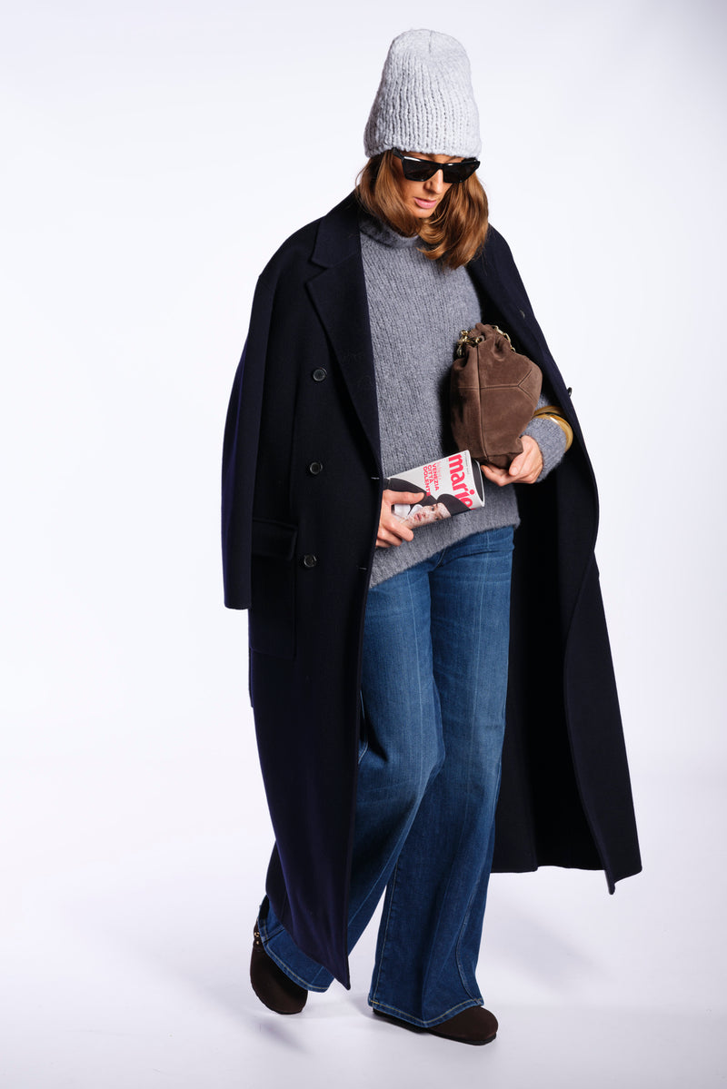 Cappotto doppiopetto navy