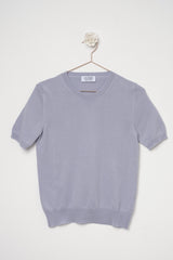 CINDY POWDER PINK | CASHMERE AND WOOL CREW NECK (Copy)