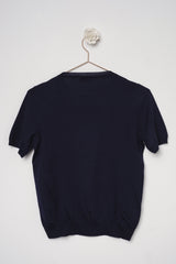 SIGNE BLU DEEP | MAGLIA IN LANA PETTINATA