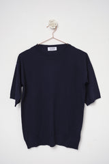 SIGNE BLU DEEP | MAGLIA IN LANA PETTINATA