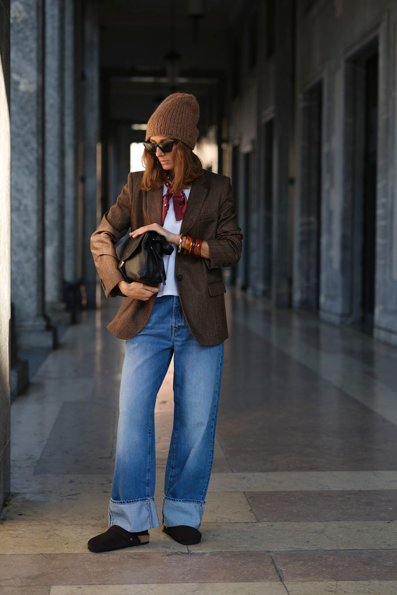 Jeans baggy a vita bassa