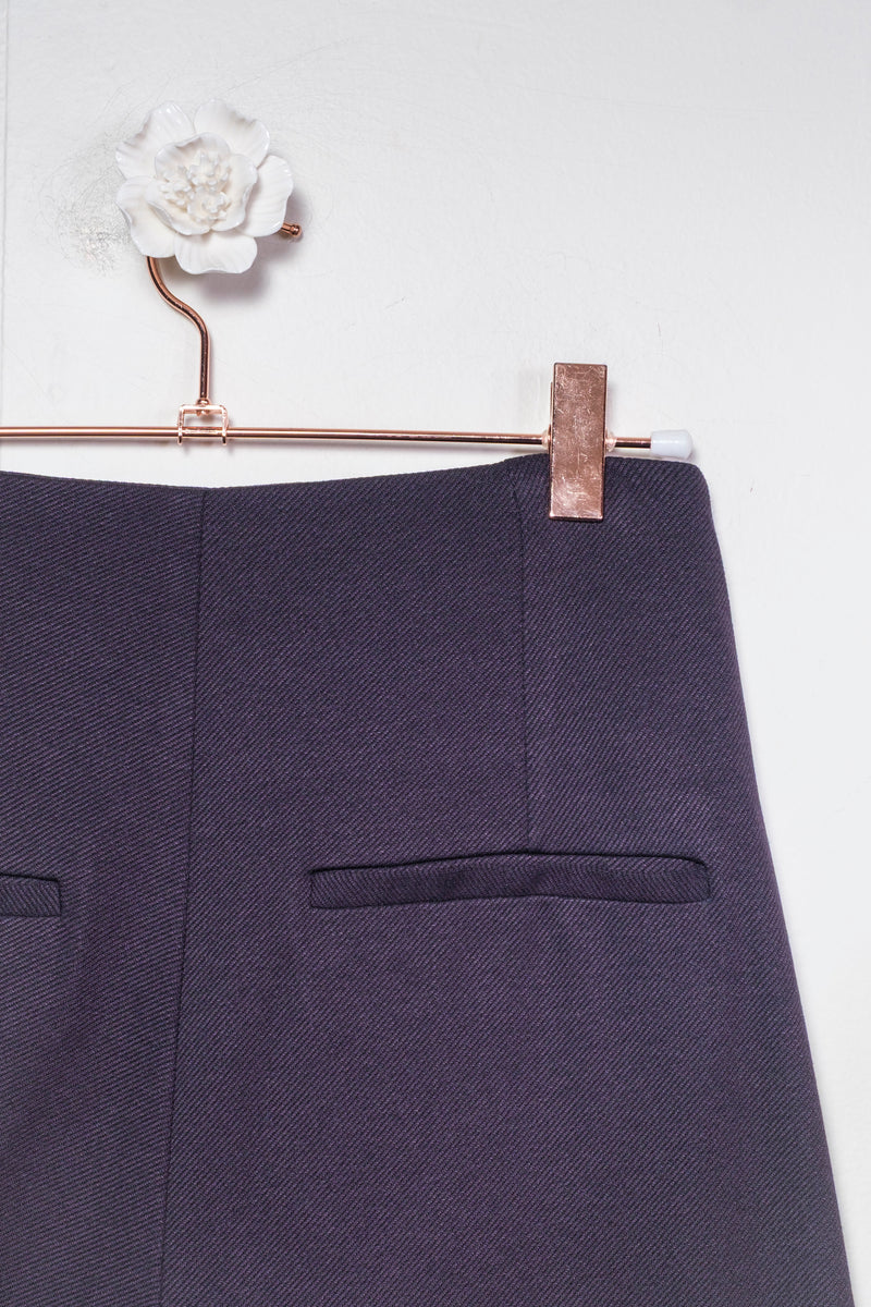 Pantalone fluido blu notte