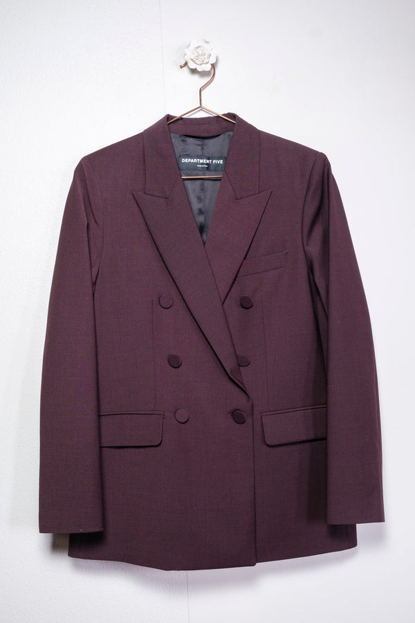 Blazer doppiopetto burgundy