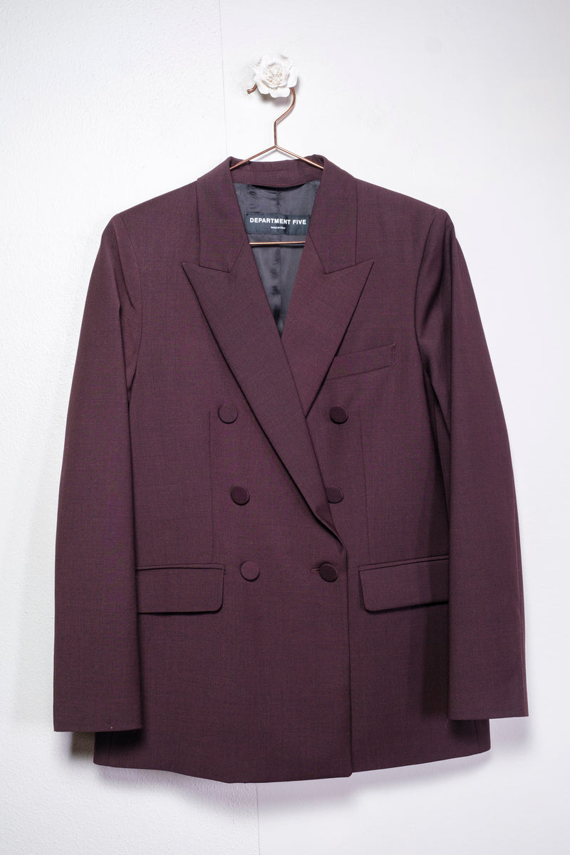 Blazer doppiopetto burgundy