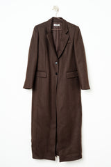 DARK BROWN STRAIGHT COAT
