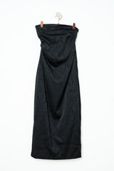 ABITO BUSTIER NERO STAMPA