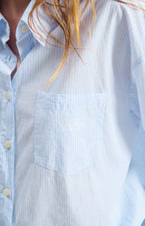 Oversized striped shirt