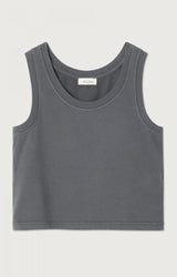 Anthracite sleeveless tank top
