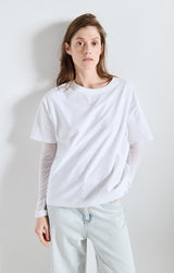 T-shirt over in cotone manica corta