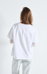 T-shirt over in cotone manica corta