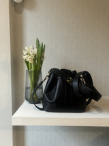Borsa secchiello in pelle