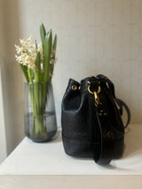 Borsa secchiello in pelle