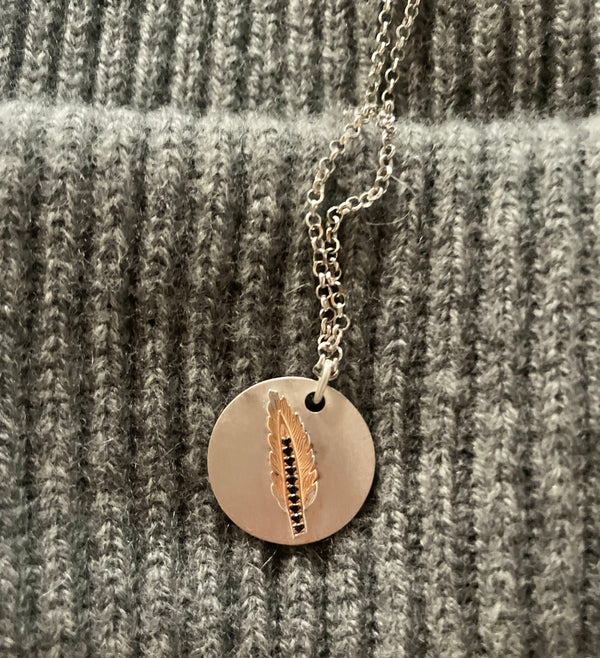 Collana Ciondolo con Piuma