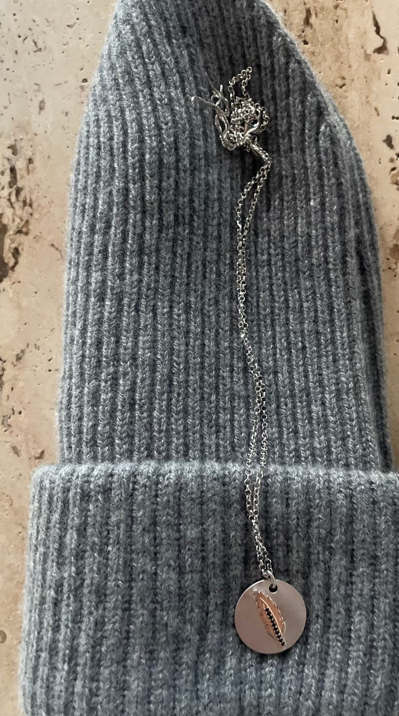 Collana girocollo Ciondolo con Piuma