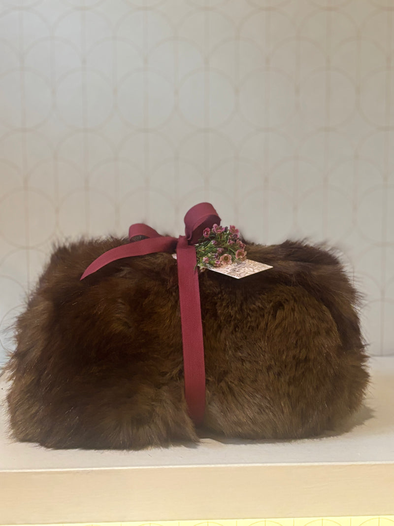 Pochette in pelliccia ecologica L