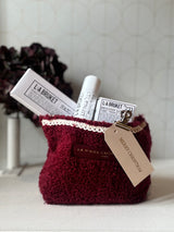 Blue teddy clutch bag M 