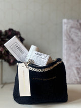 Blue teddy clutch bag S 