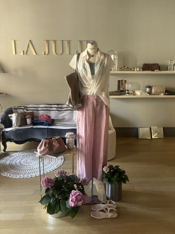 PANTALONE IN LINO