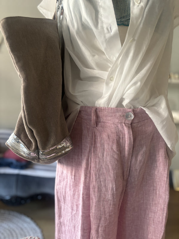 PANTALONE IN LINO