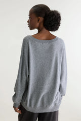 MAGLIA SCOLLO V MISTO LANA E CASHMERE