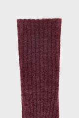 CALZE IN LUREX BURGUNDY