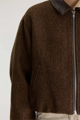 GIACCA BOMBER BROWN