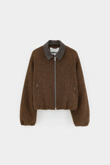 GIACCA BOMBER BROWN