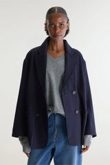 BLAZER DOPPIOPETTO RELAXED NAVY