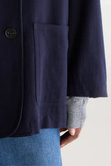 BLAZER DOPPIOPETTO RELAXED NAVY