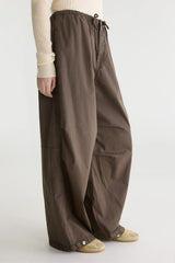 pants A wide leg IN COTTON TWILL