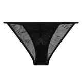 SLIP VITA MEDIA NERO CON TRASPARENZA