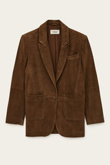 Blazer in suede