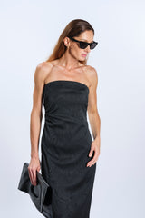 BLACK BUSTIER DRESS