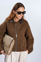 BROWN BOMBER JACKET