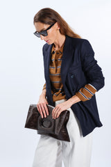 BLAZER double-breasted IN NAVY WOOL AND CASHMERE