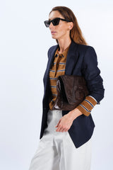 BLAZER double-breasted IN NAVY WOOL AND CASHMERE