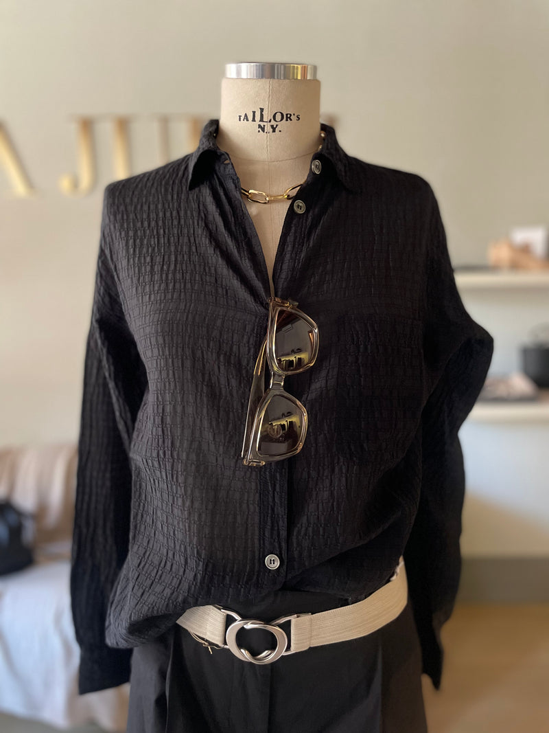 Camicia in cotone e seta