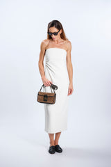 ABITO BUSTIER BIANCO
