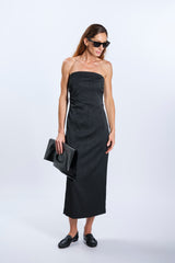 BLACK BUSTIER DRESS