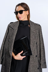 BLACK NAPLAK LEATHER BAG