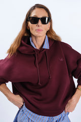 OVERSIZED BURGUNDY SWEATSHIRT