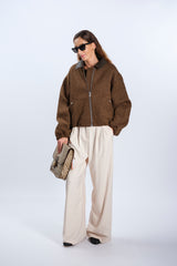 BROWN BOMBER JACKET