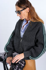 ZIP CARDIGAN IN WOOL